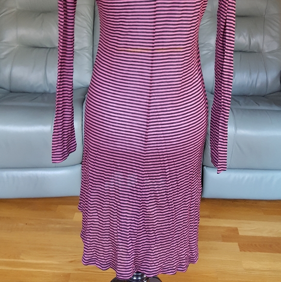 Kain Label Petite Made in USA Striped Maroon Dress - Picture 7 of 11